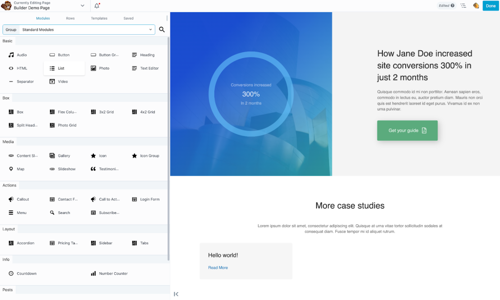 Beaver-Builder-modules and elements