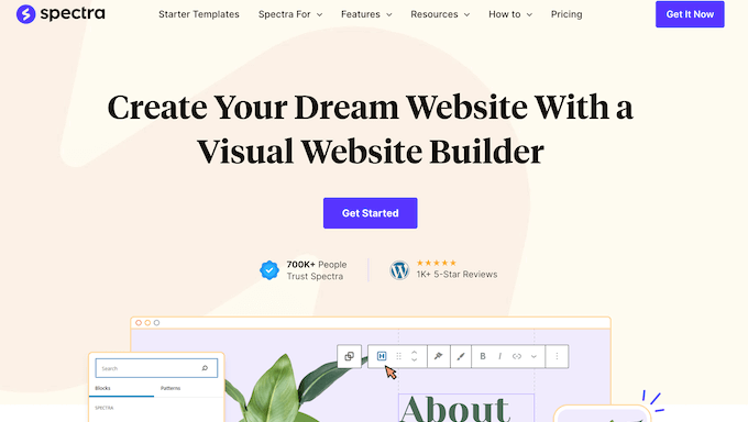 Spectra Homepage