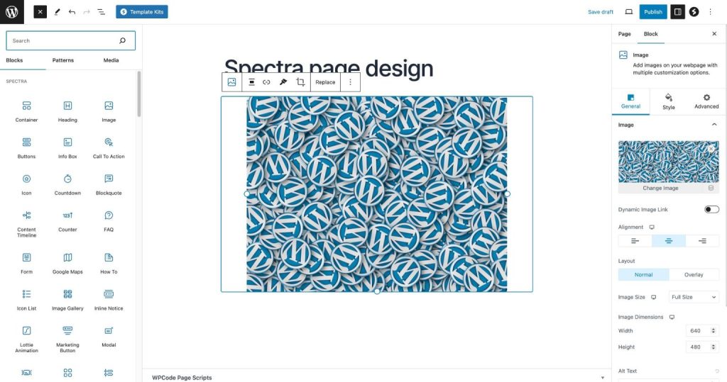 Spectra Pro user Interface