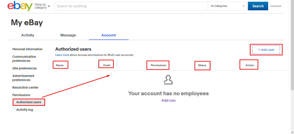 eBay Multi-User Account Access MUAA security protocol for professional store management